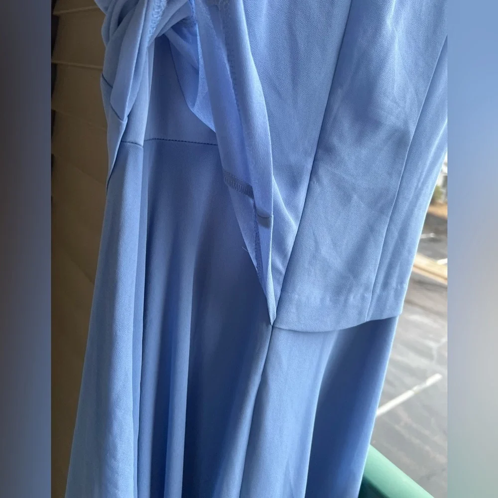🆕 Jessica Howard Periwinkle Blue Midi Dress Size 6 Wedding Formal Bridesmaid - Picture 8 of 15
